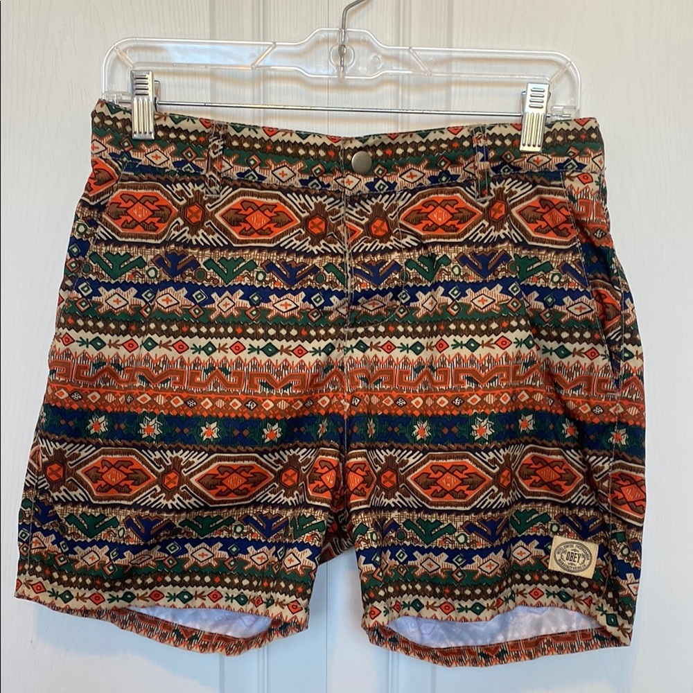 Obey Geometric Patterned Trunks - Orange, Green, … - image 1